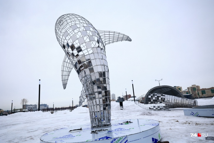 Три кита должны украсить новую набережную в центре Челябинска
