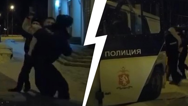 В машине остался ребенок. На Урале полицейские жестко задержали мужчину без маски: видео