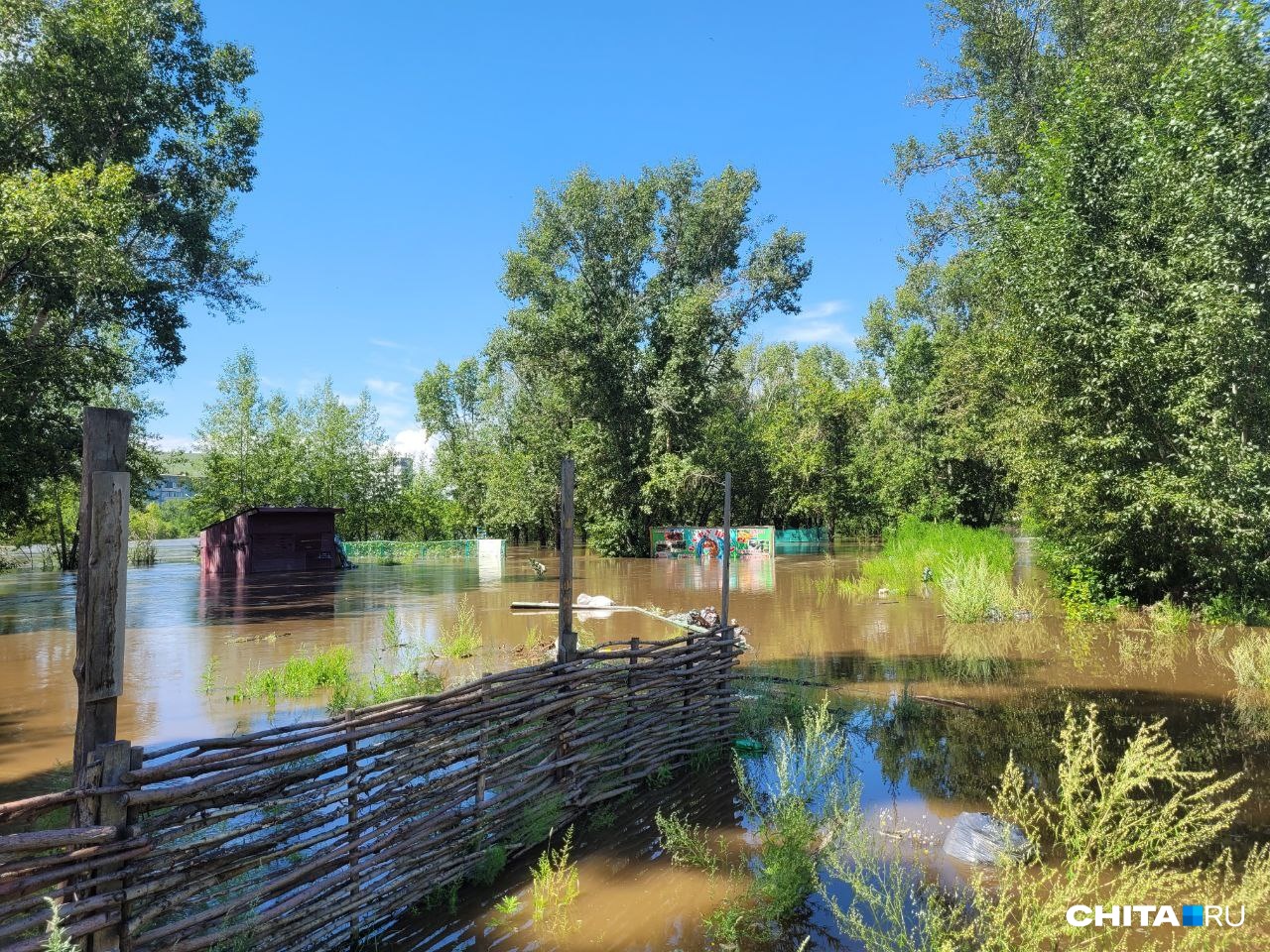 Парк «Бурушка», дважды подтопленный наводнениями, продается в Чите