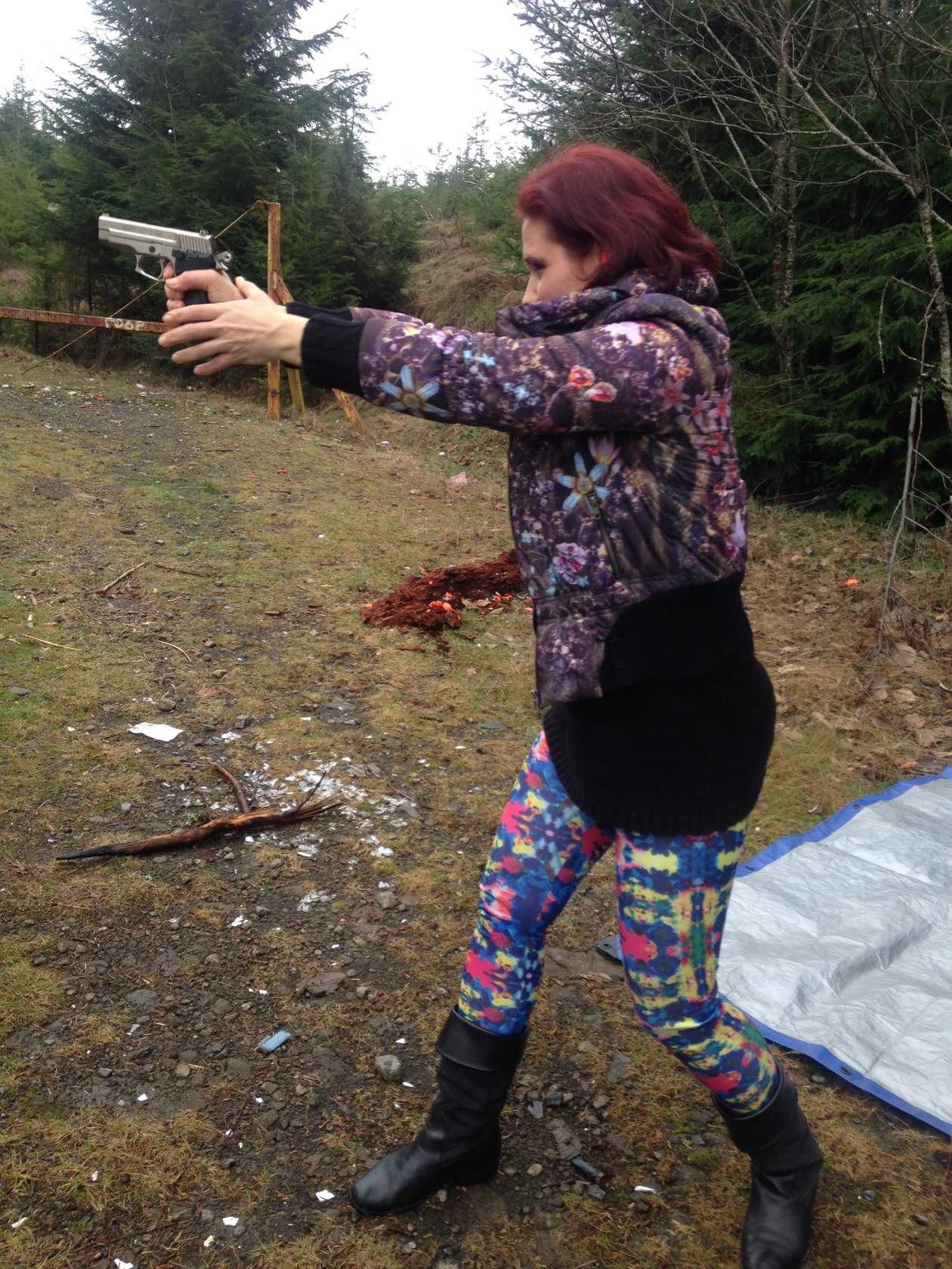 В Орегоне Елена полюбила стрельбу