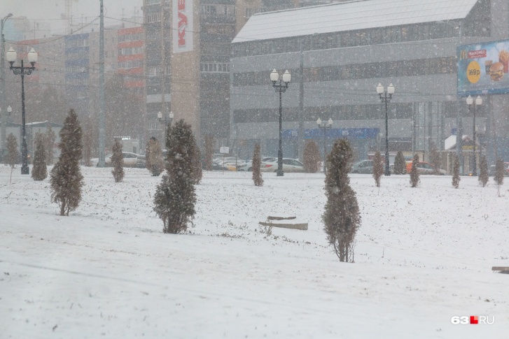 По словам метеорологов, без снега жители Самары не останутся