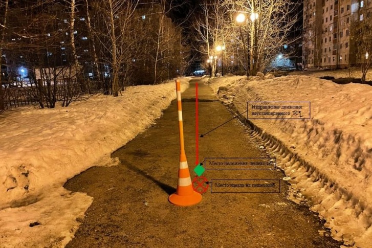 Фотография ГИБДД с места происшествия Фотография ГИБДД с места происшествия
