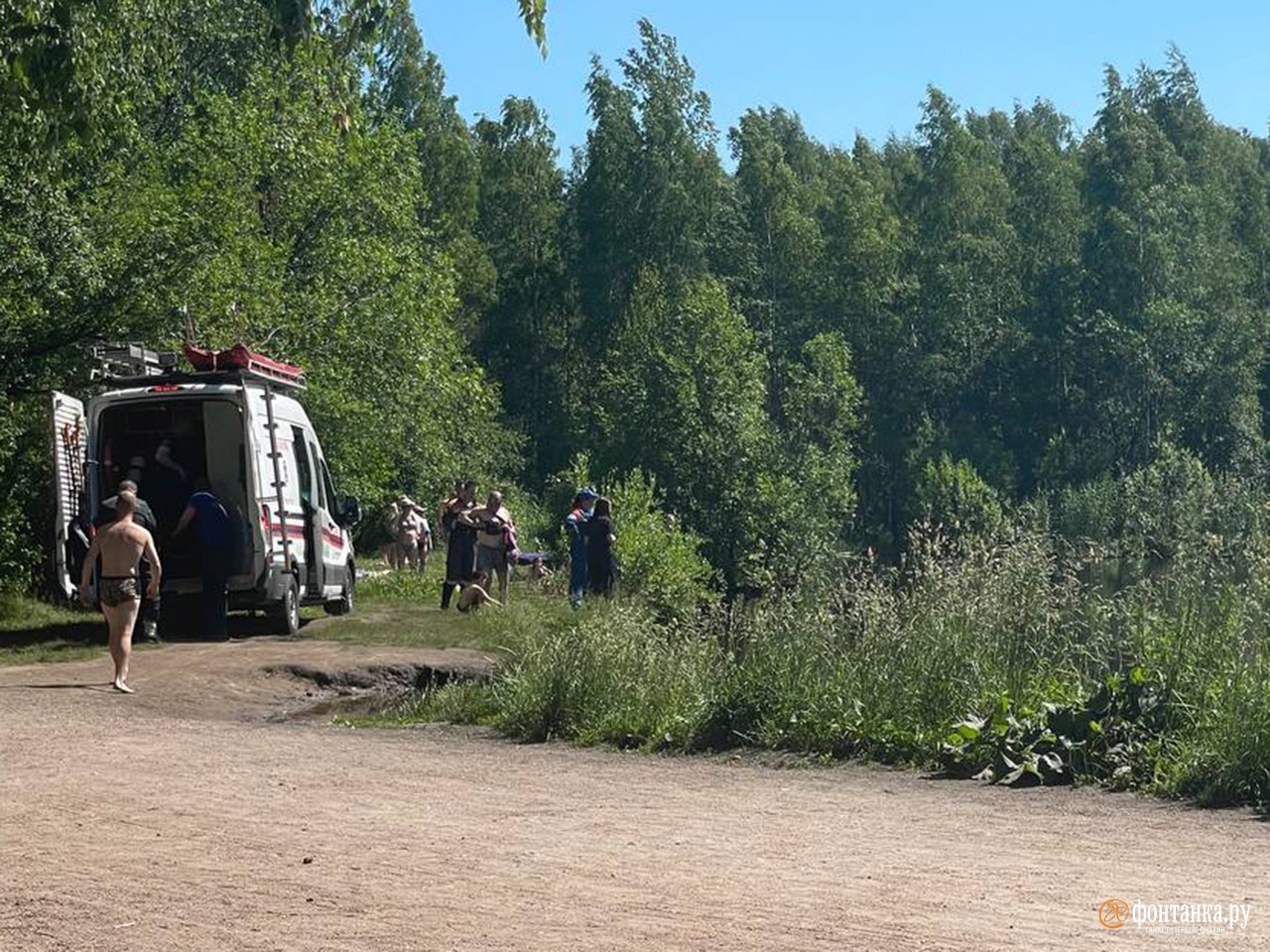 Озеро в Сосновке Новокузнецк