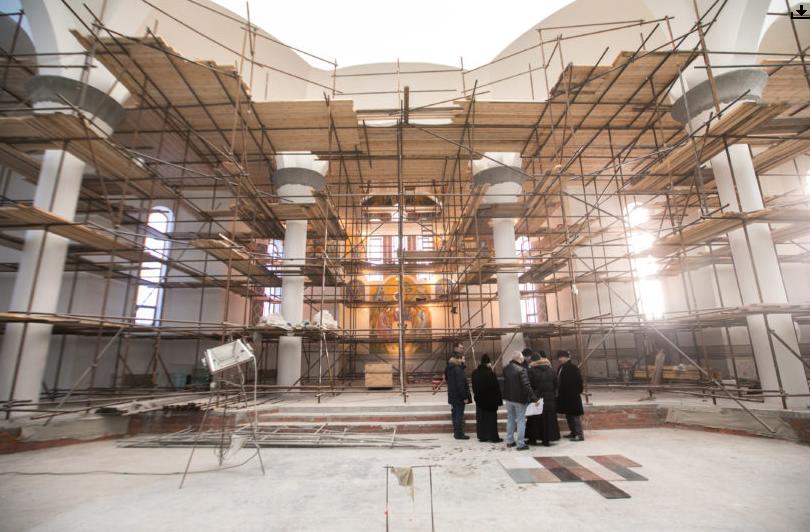 Работы в Свято-Троицком кафедральном соборе Сургута выходят на финишную прямую