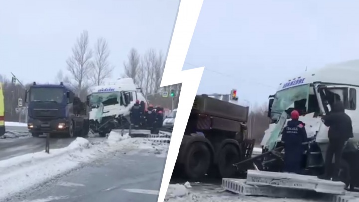 Есть пострадавшие: в Ярославле из-за ДТП фуры с бензовозом образовалась многокилометровая пробка