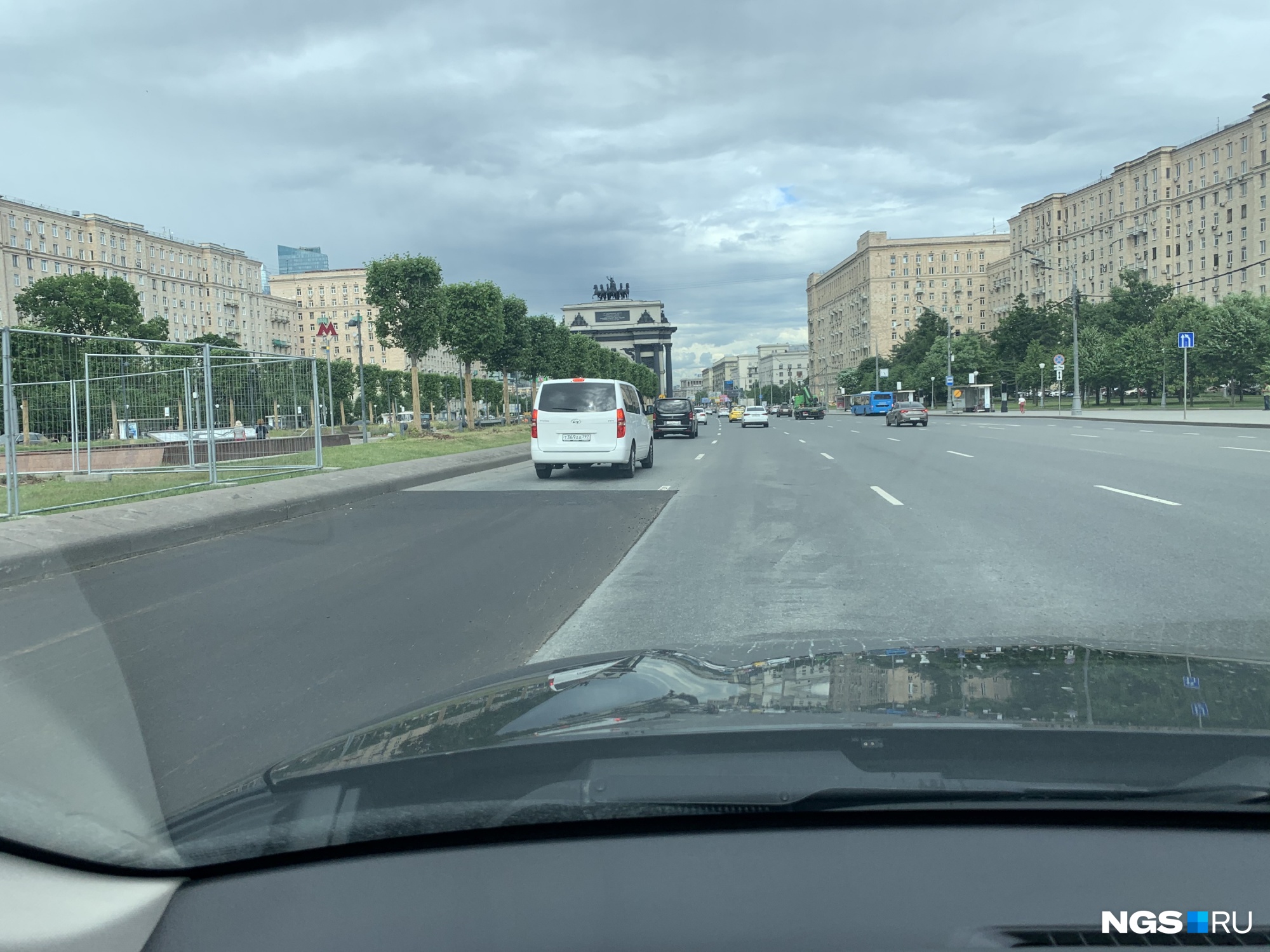 В Москве ремонт дорог