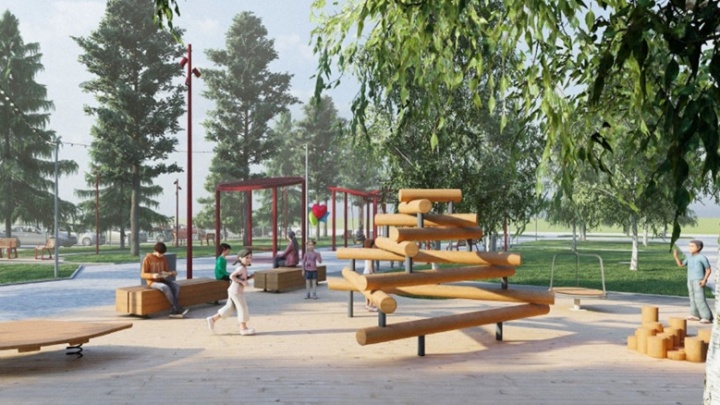 Детская площадка, качели и много зелени: как в Архангельске собираются переделать сквер на Поморской