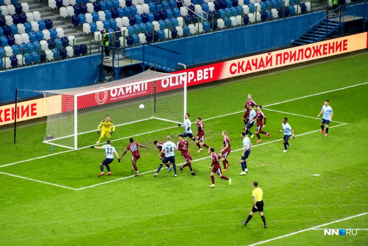 Матч нижегородского футбольного клуба