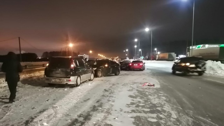 На трассе Самара — Уфа — Челябинск в Башкирии произошло четыре аварии с участием 10 машин