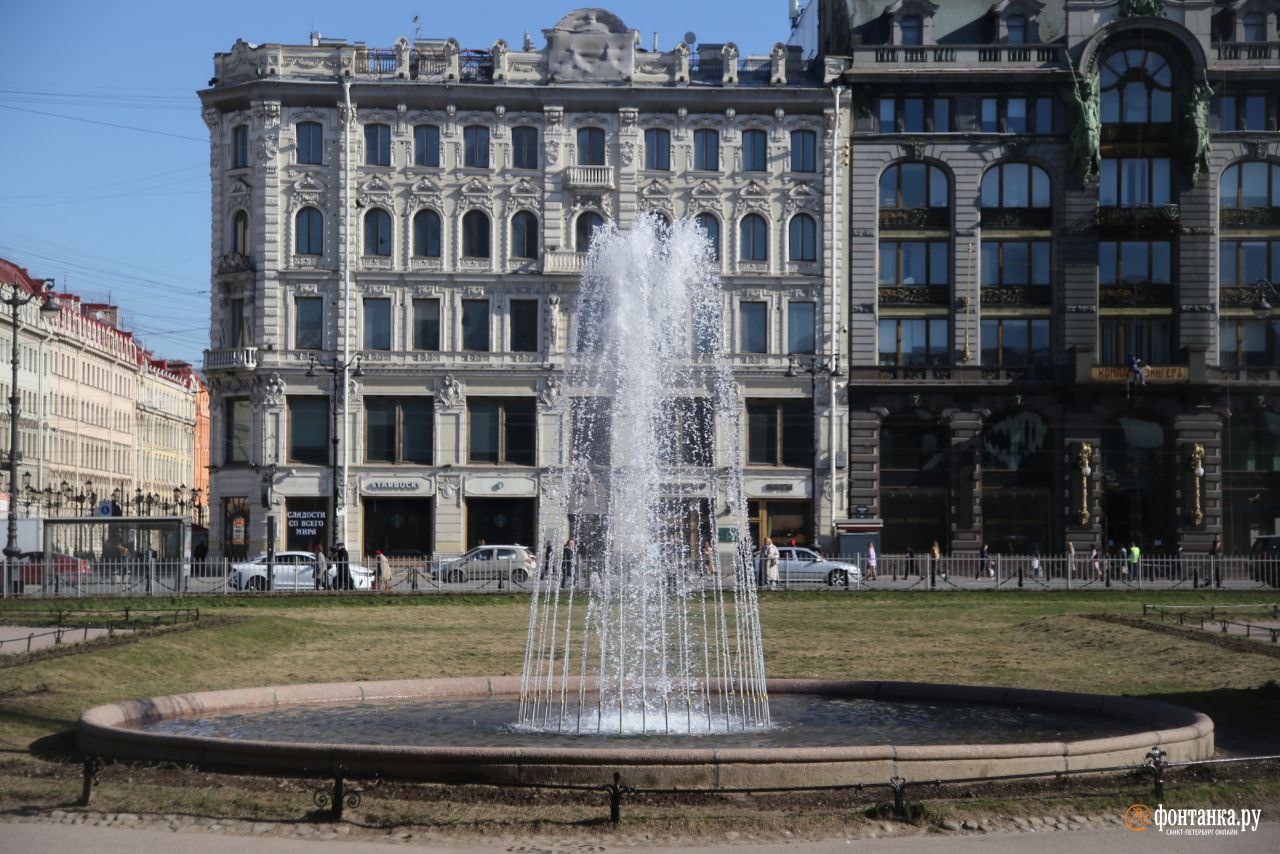 В Петербурге уже начали купаться в фонтанах. Посмотрите, кто первым принял  ванну | 22.04.2022 | Санкт-Петербург - БезФормата