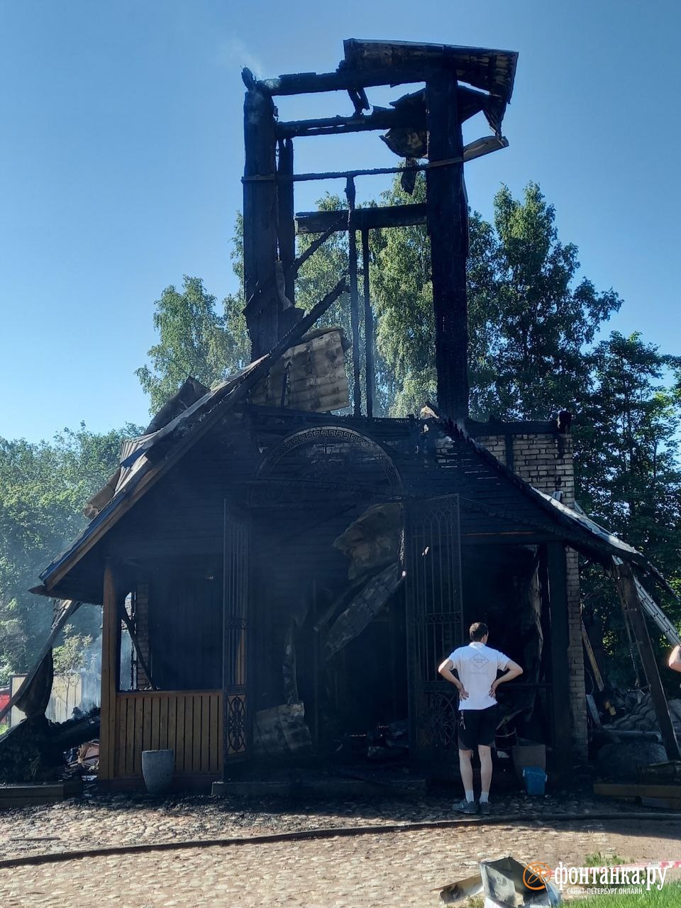 В Осиновой Роще горит православный храм | 26.06.2022 | Санкт-Петербург -  БезФормата