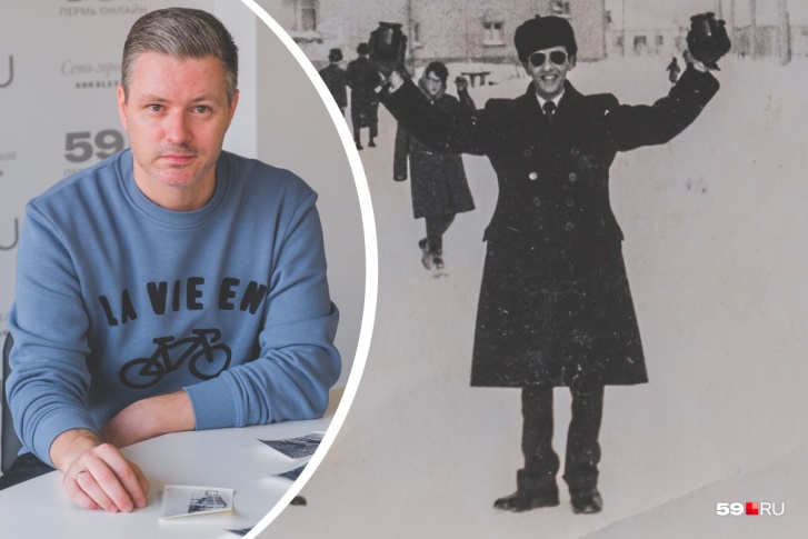 Мэттью Бэйкер (слева) принес фотографии дедушки (справа) в редакцию 59.RU Мэттью Бэйкер (слева) принес фотографии дедушки (справа) в редакцию 59.RU