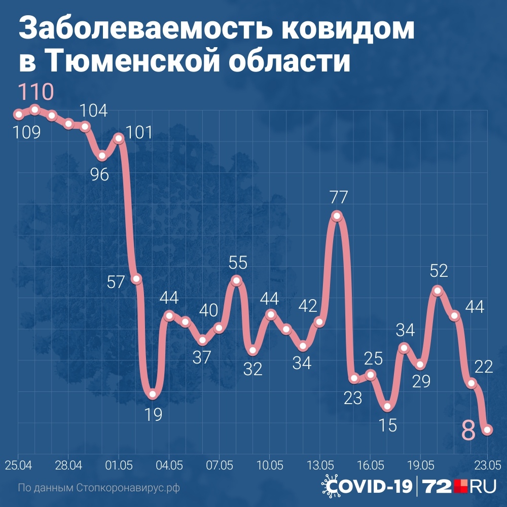 На графике данные с 25 апреля по 23 мая 2022 года На графике данные с 25 апреля по 23 мая 2022 года