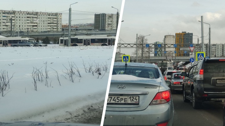 Улицу Копылова возле «Макдоналдса» сковали серьезные пробки: мы узнали, в чем причина