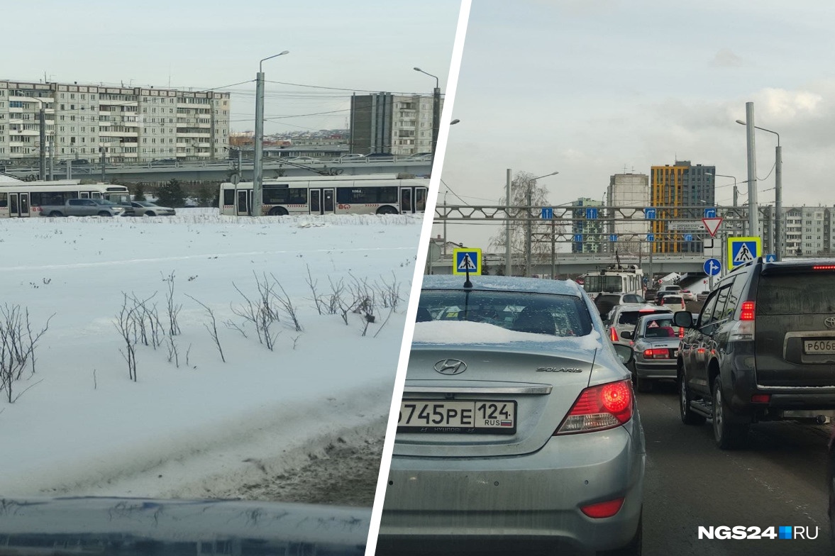 Улицу Копылова возле «Макдоналдса» сковали серьезные пробки: мы узнали в чем причина