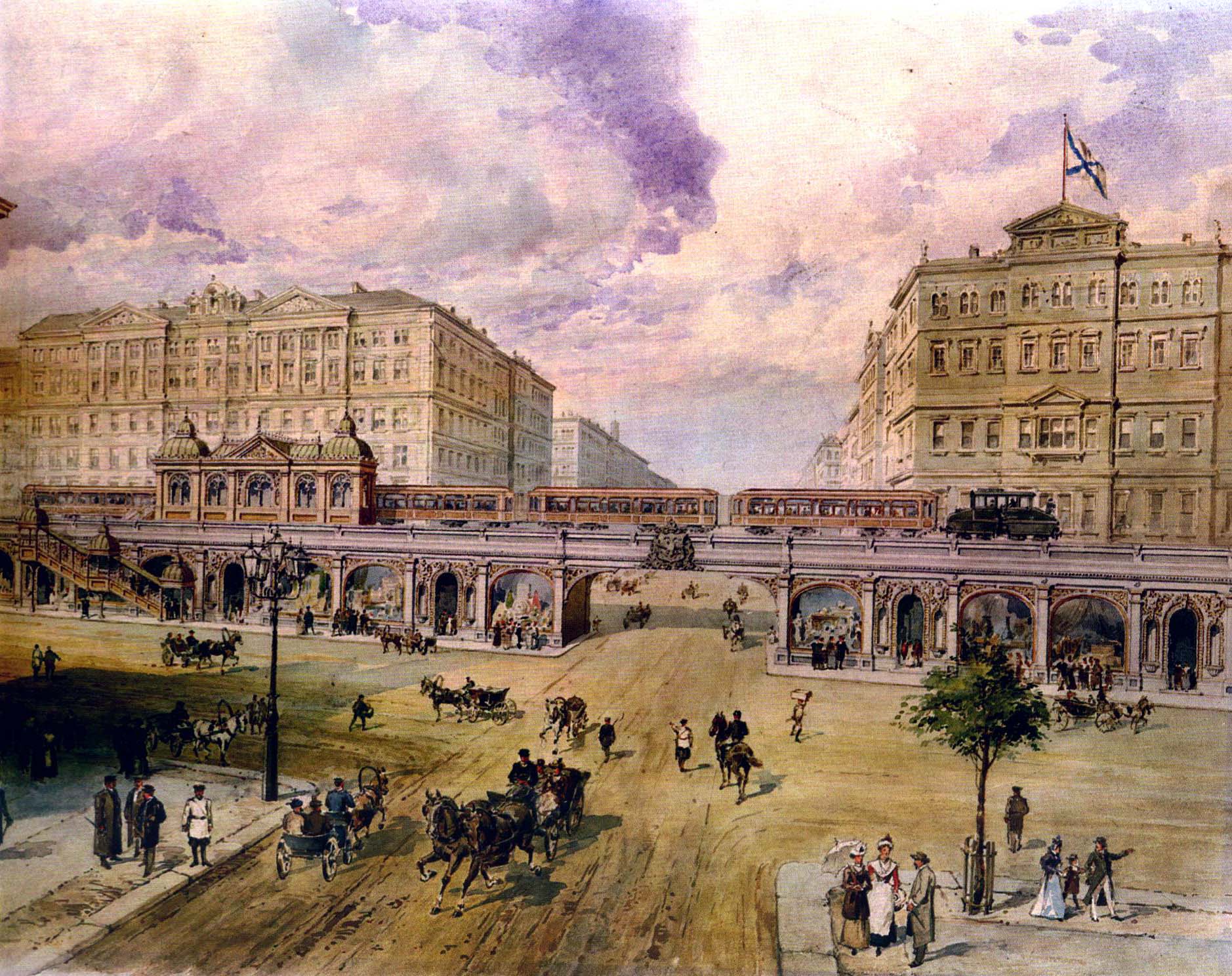 Проект Петербургского метрополитена П. И. Балинского (1900-е)
