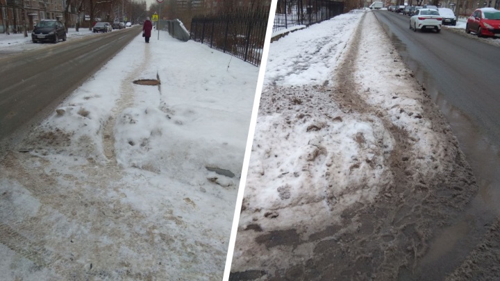 Администрация района: убирать снег на новом тротуаре в Балатово — «нецелевое расходование средств»