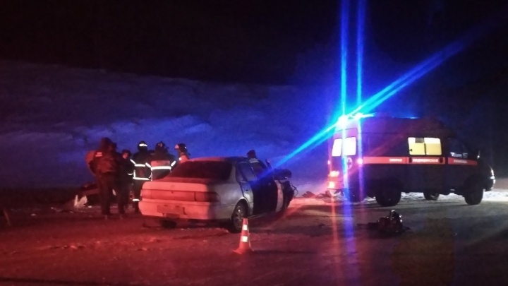 Две женщины погибли в аварии на трассе в Красноярском крае после сильного снегопада
