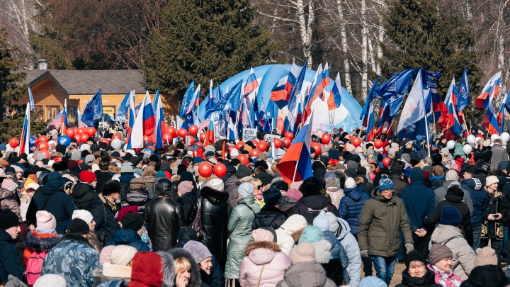 «Крымская весна» в Кемерове: фоторепортаж с праздничного концерта
