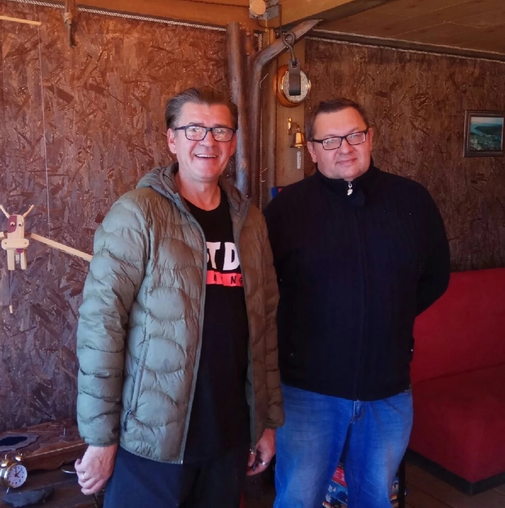 Олег Кодола и журналист Алексей Рэдфорд Олег Кодола и журналист Алексей Рэдфорд