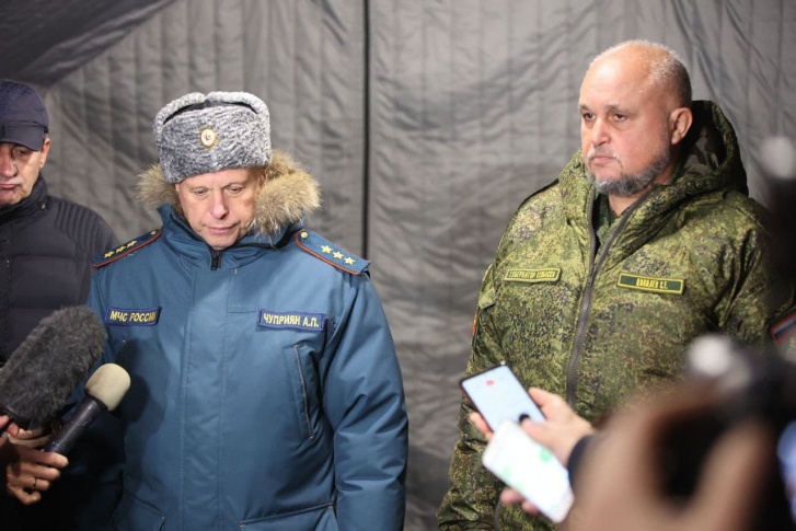 Чуприян и Цивилев на пресс-подходе Чуприян и Цивилев на пресс-подходе