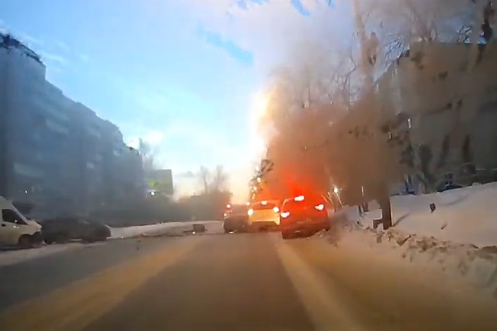 Всего в аварии пострадали четыре автомобиля Всего в аварии пострадали четыре автомобиля