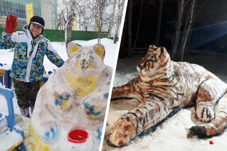 Маргарита Власова с соседями лепит животных, чтобы в Чистом поле стало по-сказочному весело и красиво