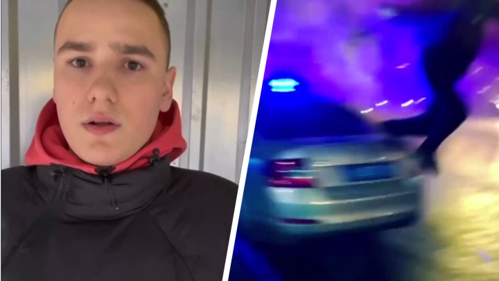 В Москве задержали 18-летнего блогера из Прикамья, который ради видео пробежался по машине ДПС