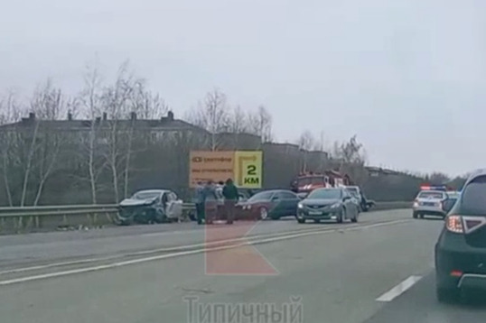 Три человека пострадали в массовой аварии под Краснодаром