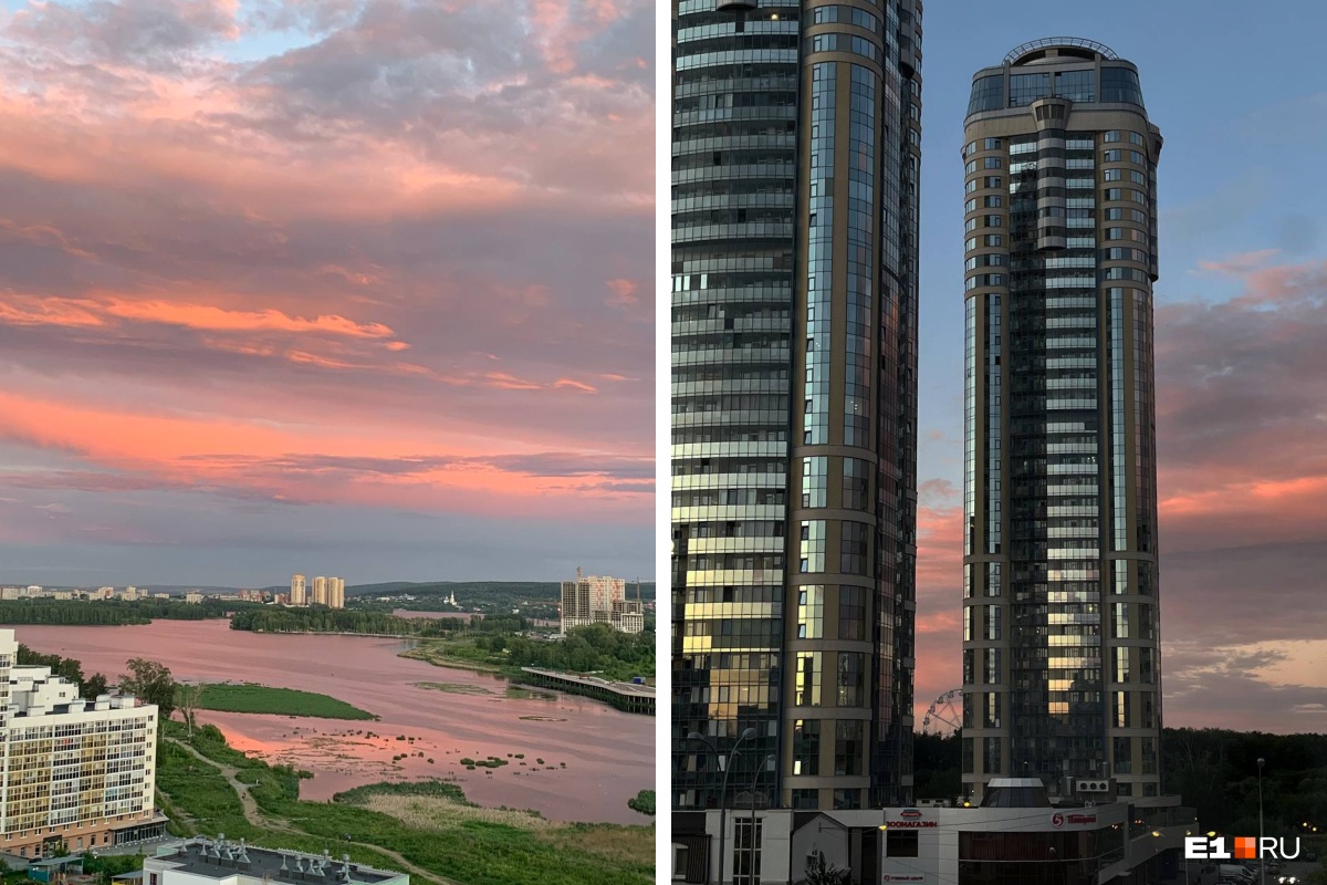 Облака как сахарная вата: 13 завораживающих фото заката над Екатеринбургом