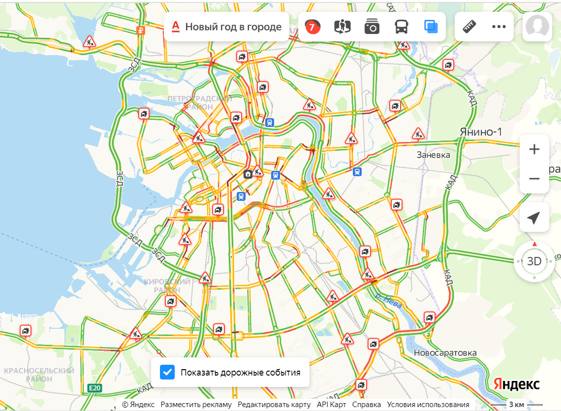 Пробки на дорогах спб в реальном времени карта онлайн бесплатно без регистрации