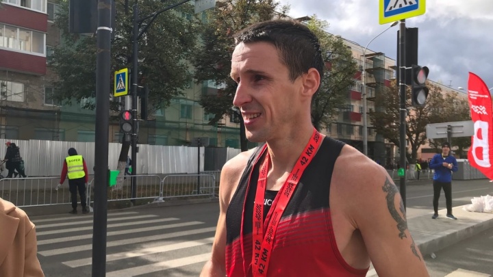 Победителем Пермского марафона среди мужчин стал Николай Волков