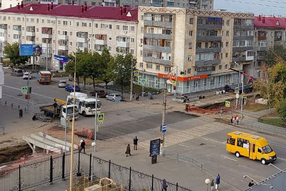 В Кургане открыли перекресток улиц Пролетарской и Горького