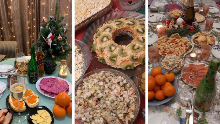 Красная рыба, дальневосточная икра и «Цезарь» с креветками: ярославцы показали свои новогодние столы