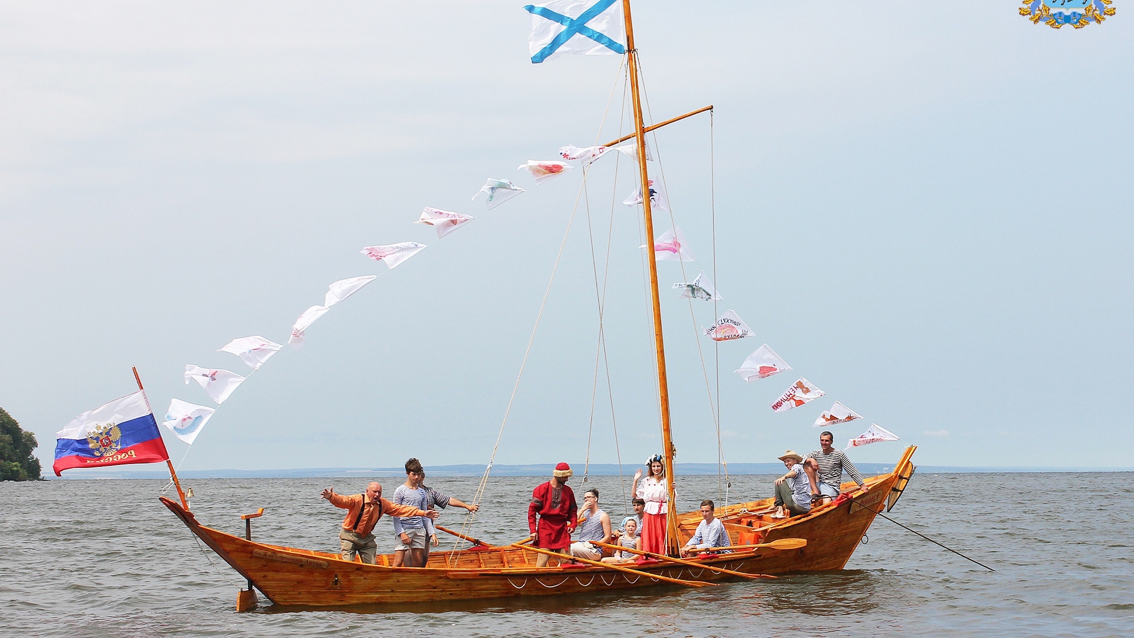 В Самарской области испытали лодку, построенную по технологии XVII века