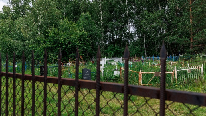 В Тобольске девушка провалилась в яму на кладбище. Она просидела в ней всю ночь