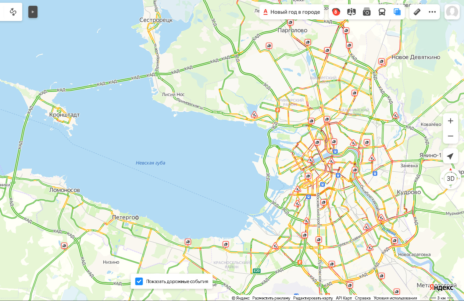 Карта спб с транспортом в реальном времени