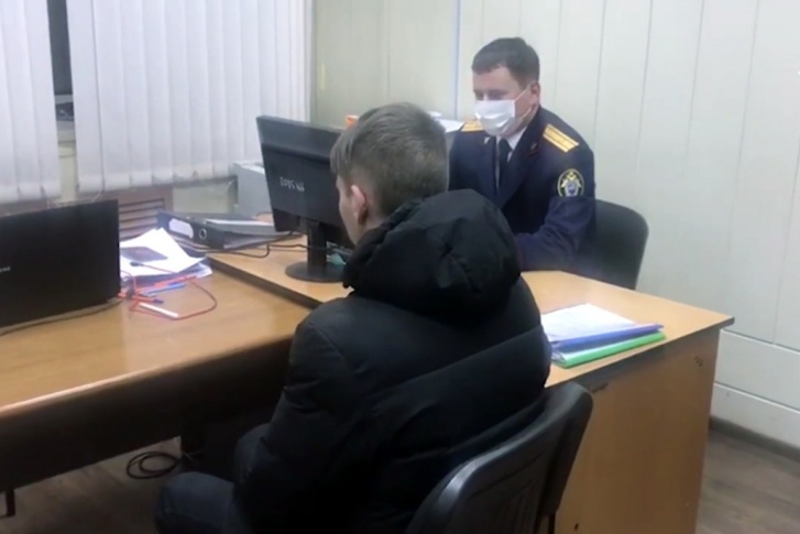 Один из задержанных школьников Один из задержанных школьников
