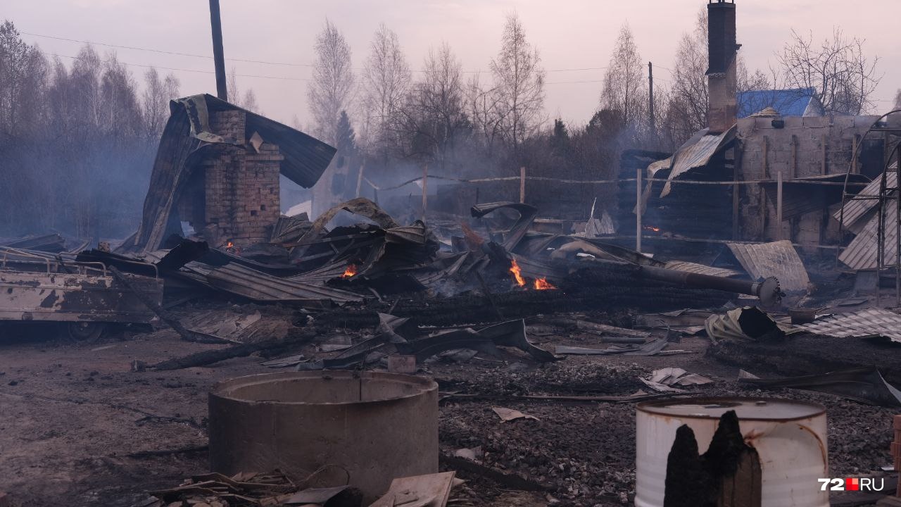 Пожары были на двух улицах — Рябиновой и Березовой