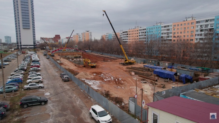 На Московском шоссе залили фундамент под первую многоэтажку нового ЖК