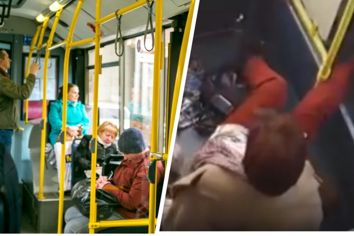 От резкого торможения сильно пострадали четыре пассажира в троллейбусе