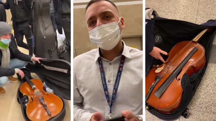 Сотрудник «Победы» в Красноярске не дал музыкантам взять виолончели на оплаченные места — в итоге инструменты разбились