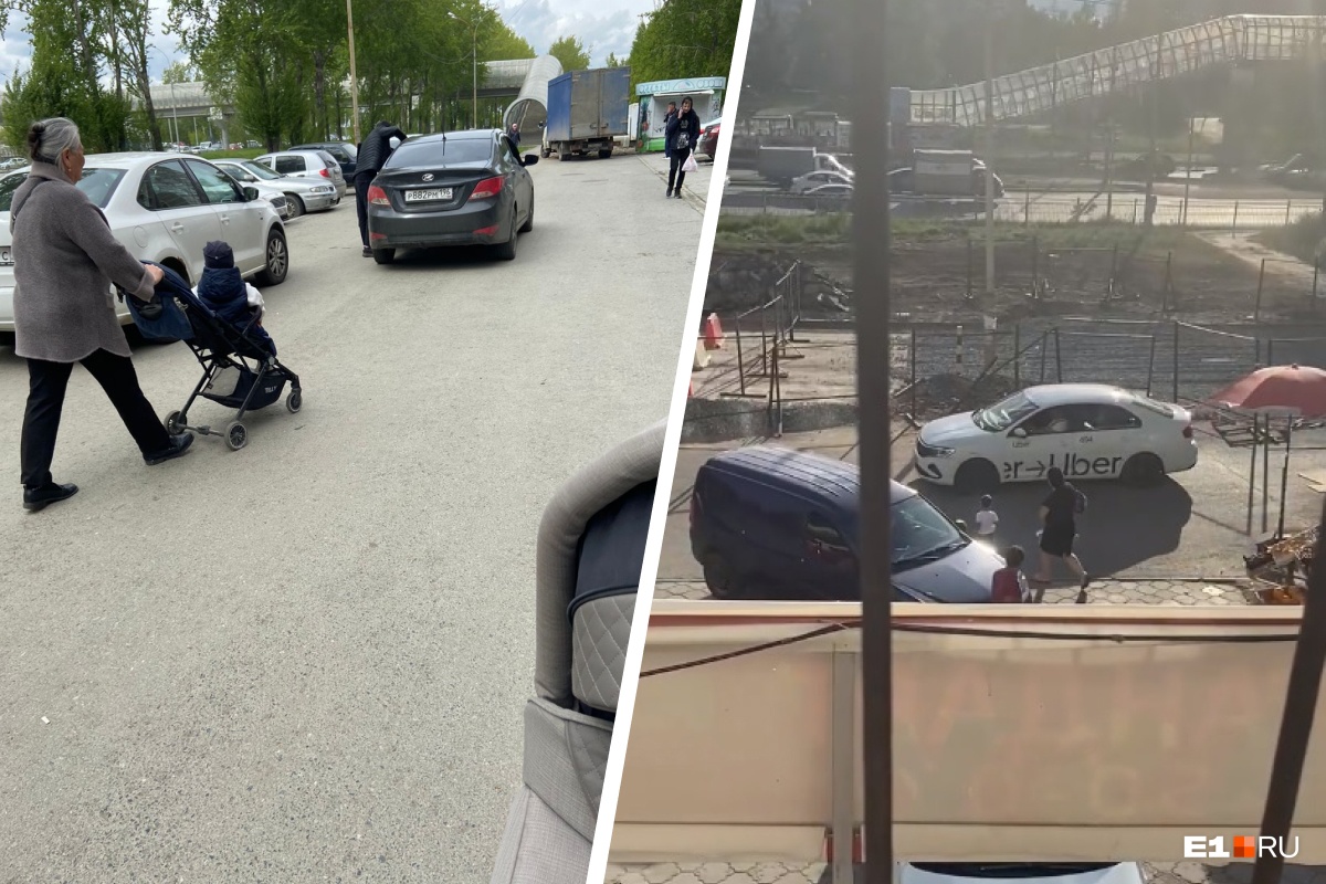 «Меня с коляской чуть не снесли!» На Новой Сортировке машины ездят прямо по тротуару: видео