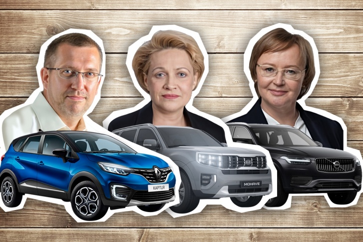 Три парламентария (Юрий Баранчук, Инна Лосева и Оксана Величко), у которых больше всего машин и другой техники