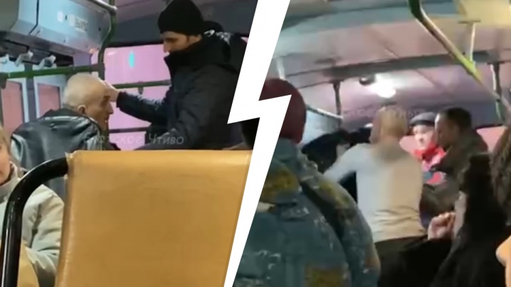 «Южан вытолкали на улицу». В троллейбусе Екатеринбурга подрались пассажиры: видео