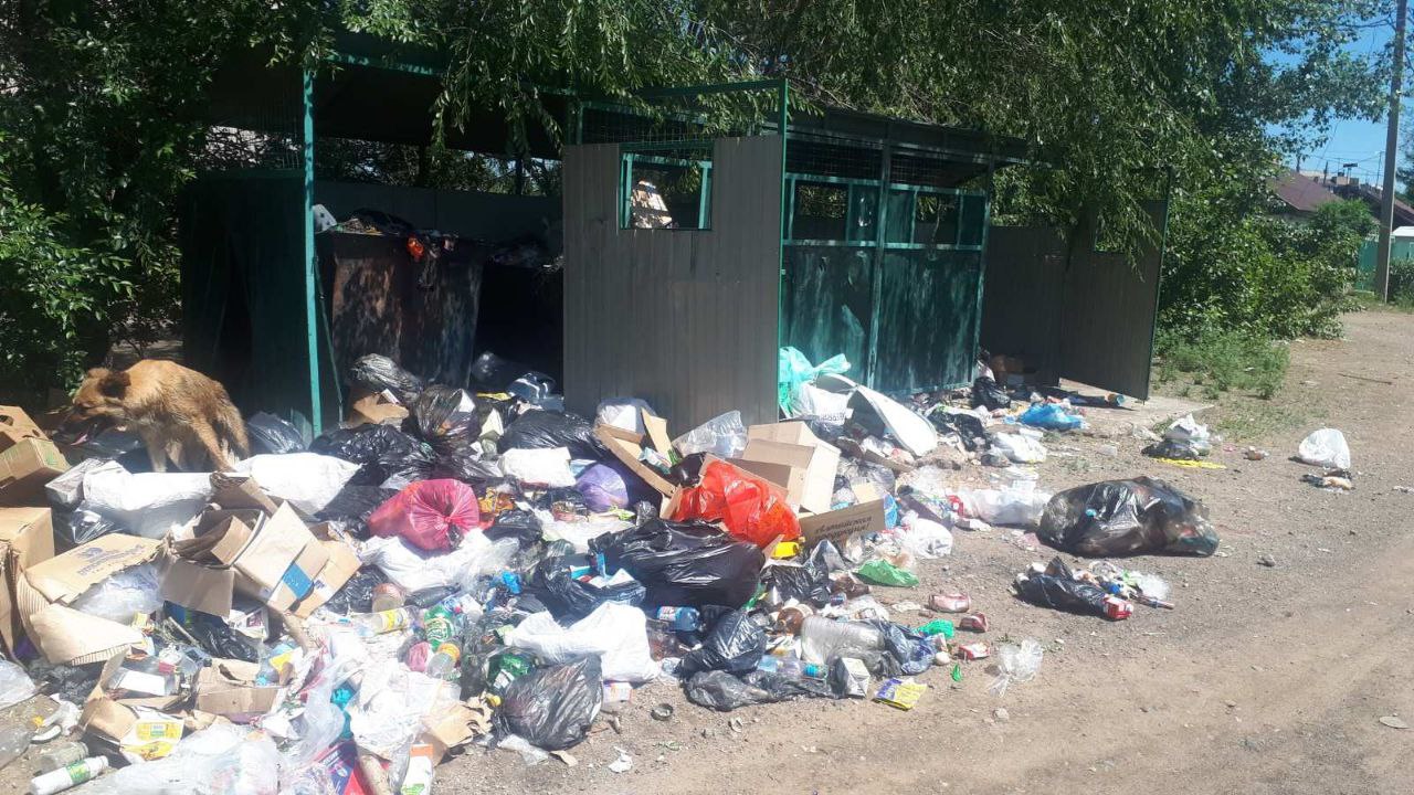 Забайкальцы пожаловались на отсутствие мусоровозов 1 и 2 июля