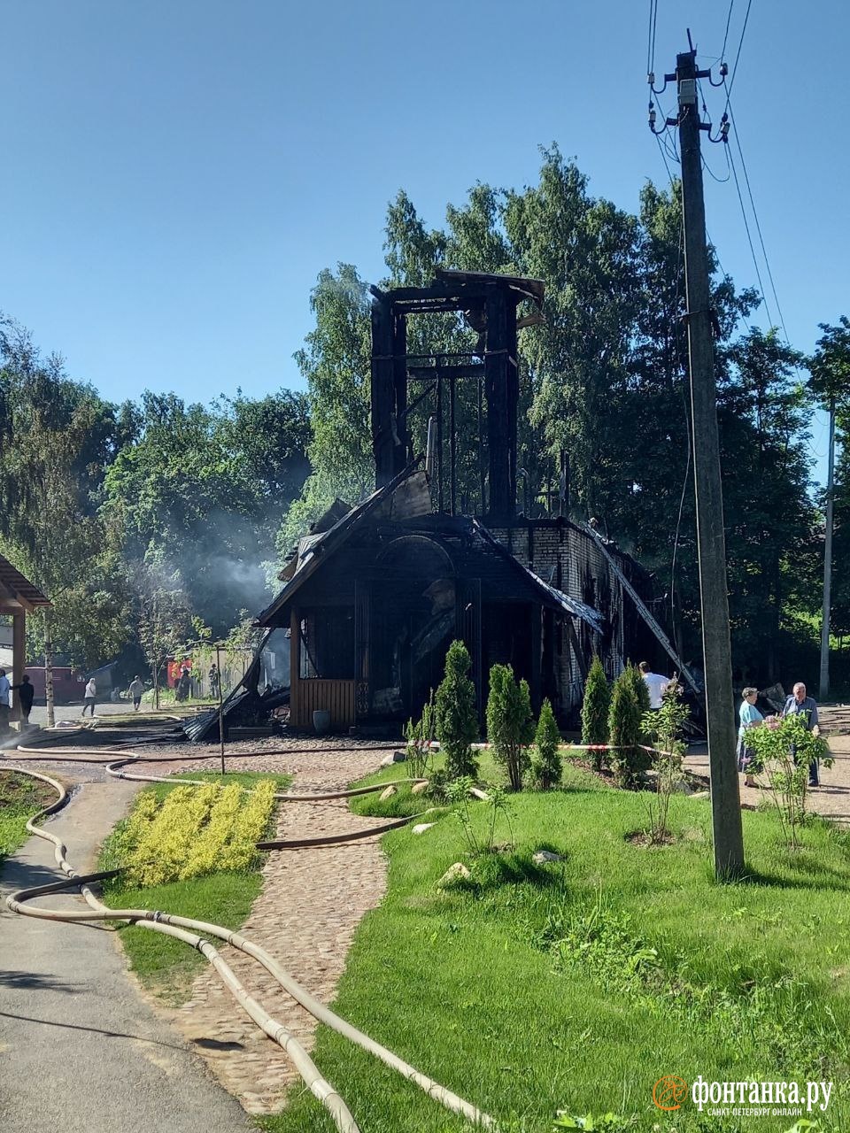 Сгоревшая церковь в санкт петербурге