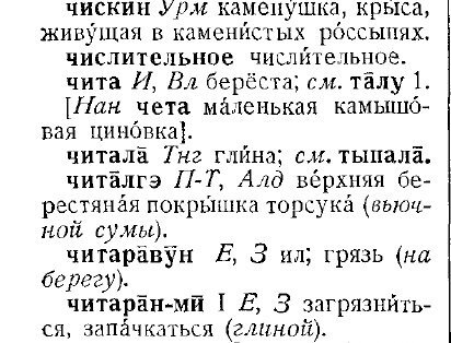Страница словаря Страница словаря