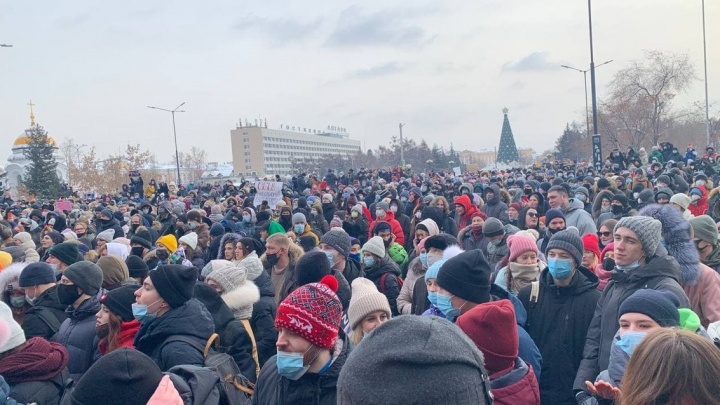 Мэрия Иркутска оценила число участников акции в поддержку Навального в 2,5 тыс. человек