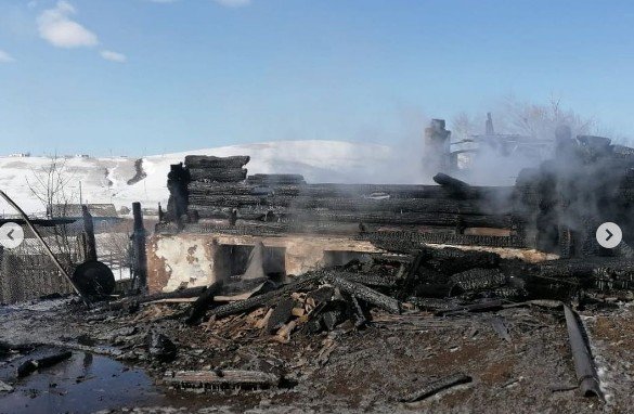 Дом и всё имущество семьи учителей сгорело в Балейском районе